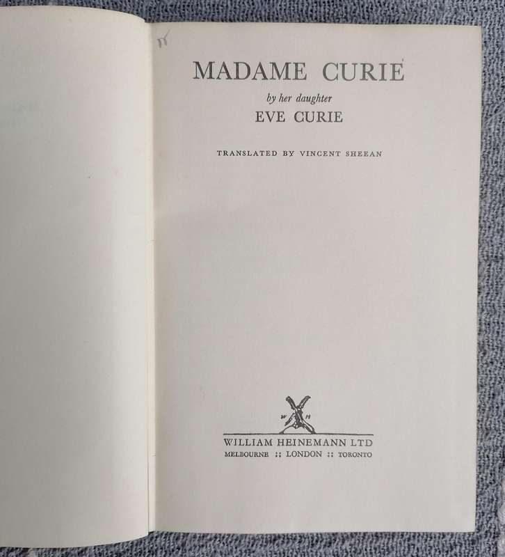 Madame Curie by Eve Curie
