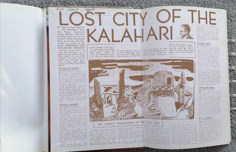 Lost City of the Kalahari by Alan Paton