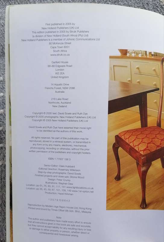 Complete Step-by-step Upholstery by David Sowle and Ruth Dye