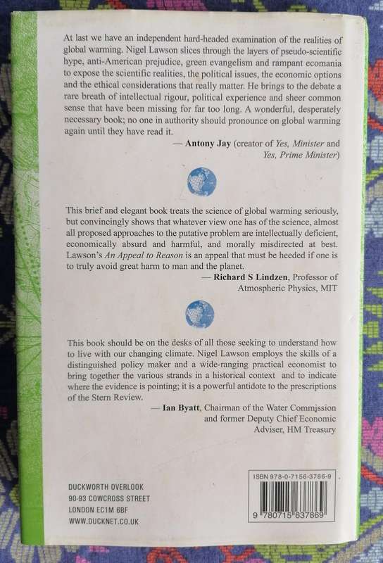 An Appeal to Reason - A Cool Look at Global Warming by Nigel Lawson