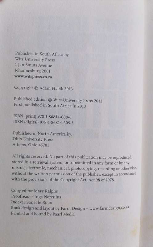 South Africa's Suspended Revolution - Hopes and Prospects by Adam Habib