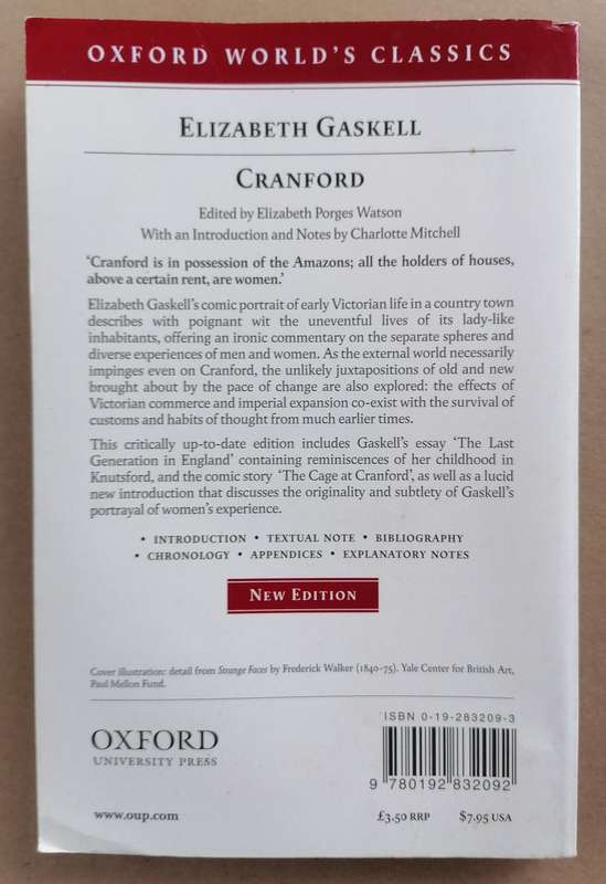 Cranford by Elizabeth Gaskell