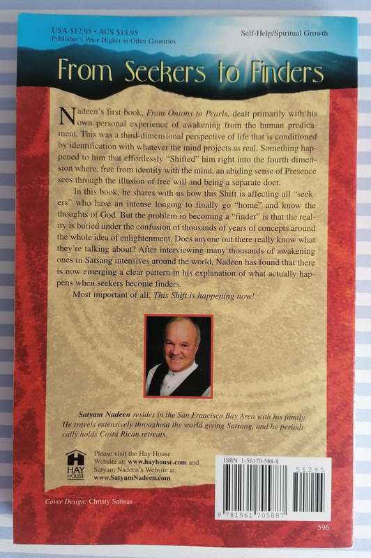 From Seekers to Finders - The Myth and Reality About Enlightenment by Satyam Nadeem  Paperback in ne