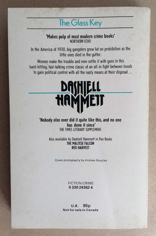 The Glass Key by Dashiell Hammett