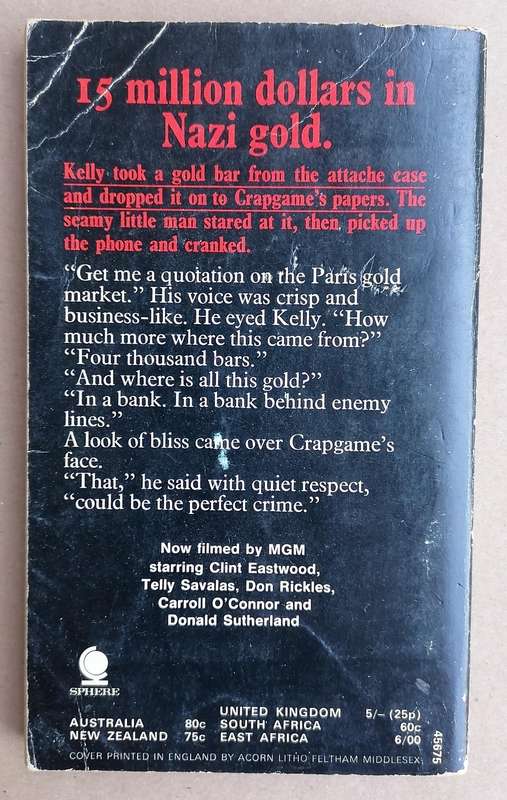 Kelly's Heroes by Burt Hirschfeld