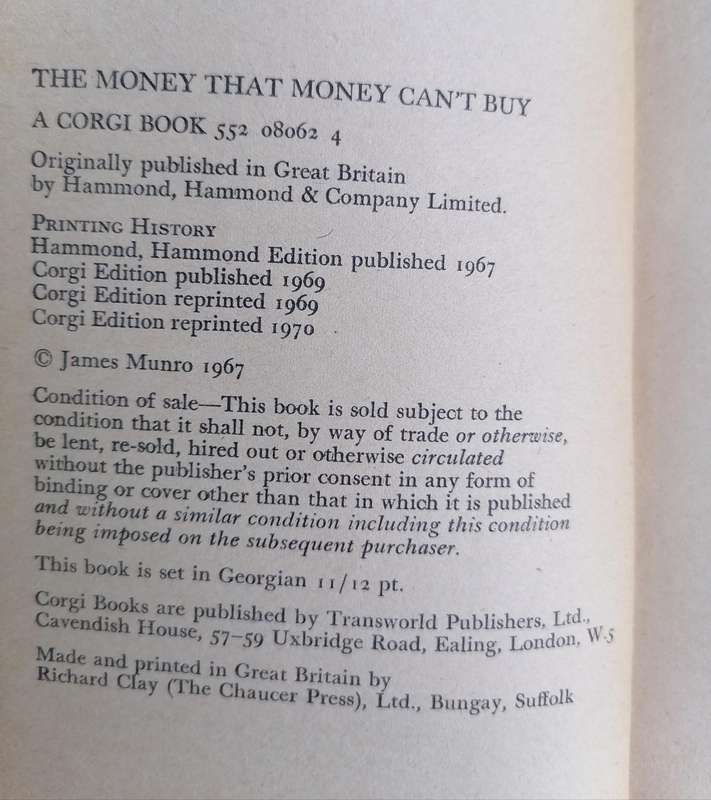 The Money that Money Can't Buy by James Munro