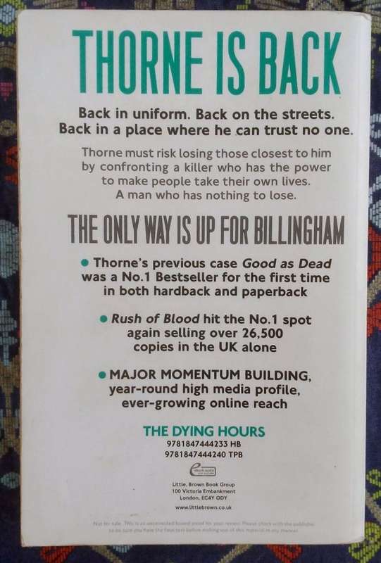 The Dying Hours by Mark Billingham (proof copy)