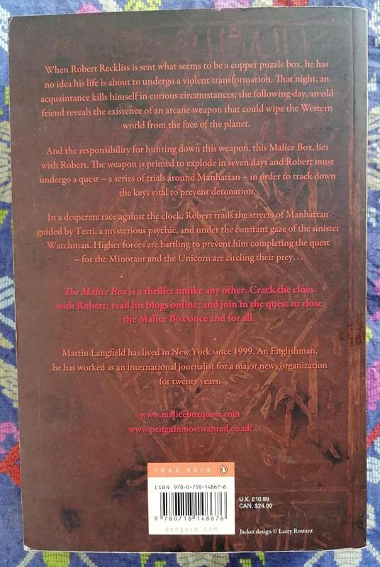 The Malice Box by Martin Langfield