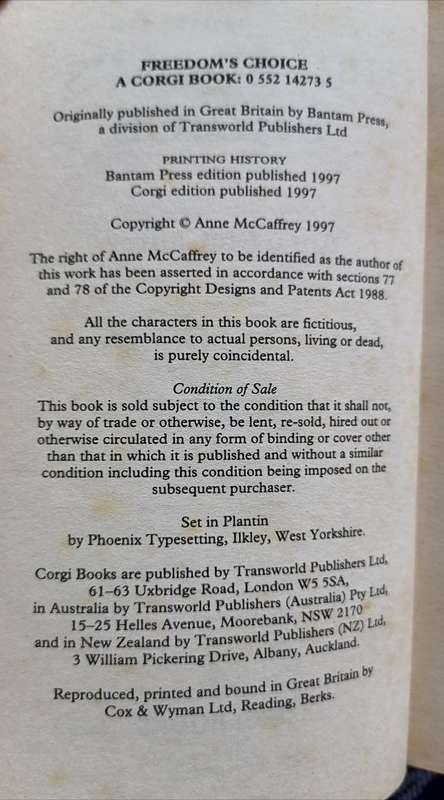Freedom's Choice (Catteni Sequence #2) by Anne McCaffrey
