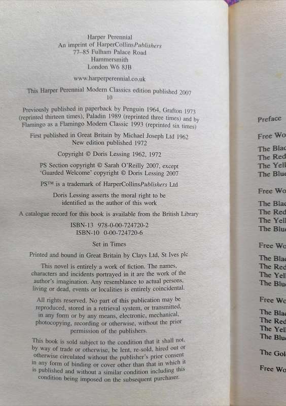 The Golden Notebook by Doris Lessing