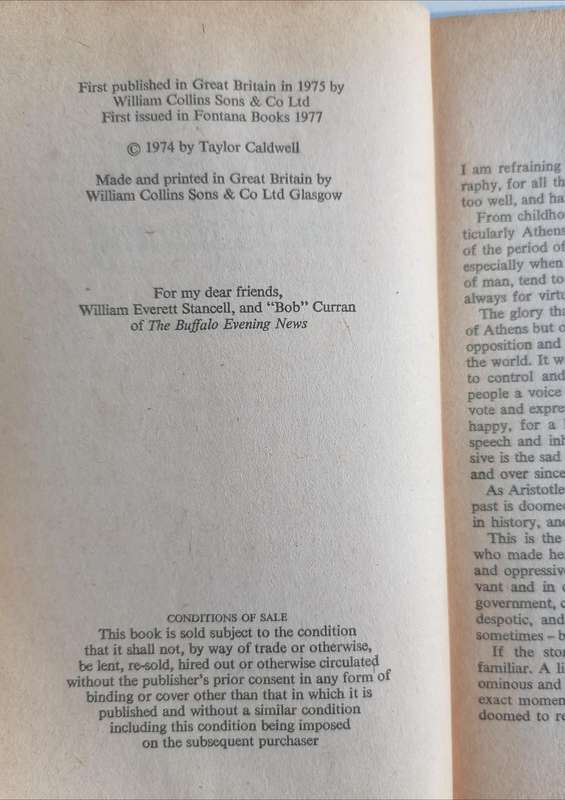 Glory and the Lightning by Taylor Caldwell