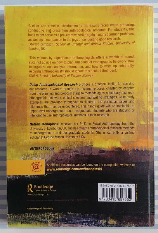 Doing Anthropological Research - A Practical Guide edited by Natalie Konopinski