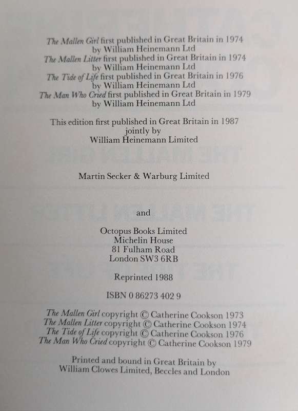 Catherine Cookson collection, complete and unabridged