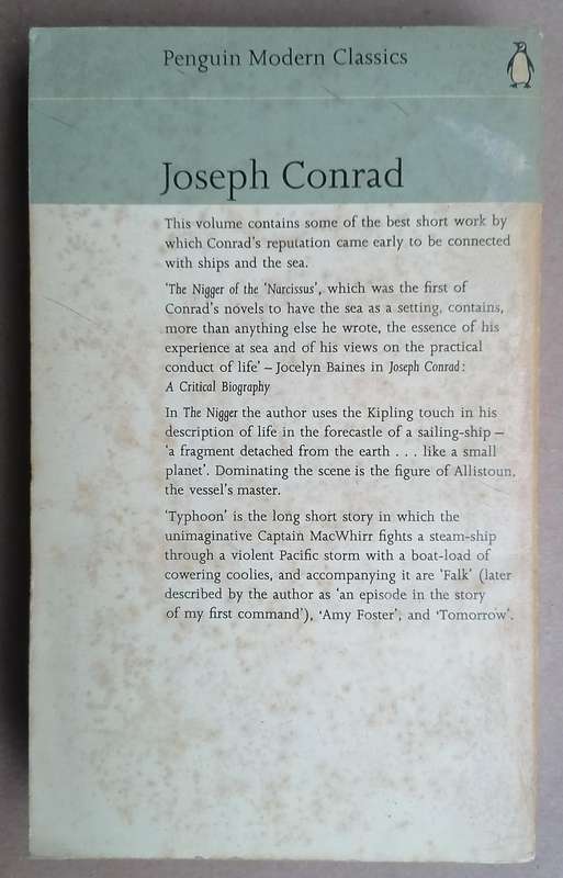 The N*gger of the 'Narcissus', Typhoon and Other Stories by Joseph Conrad