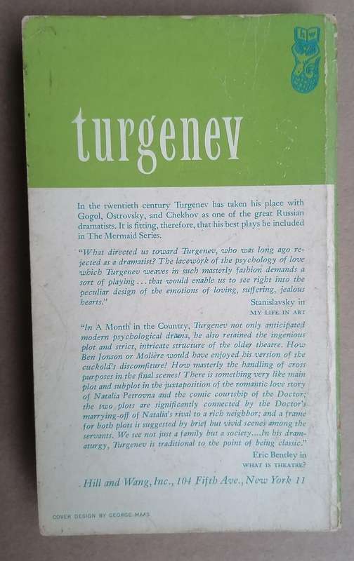 Three Famous Plays by Ivan Turgenev