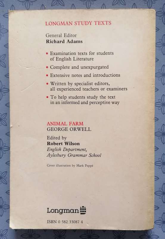 Animal Farm by George Orwell (Longman Study Texts)