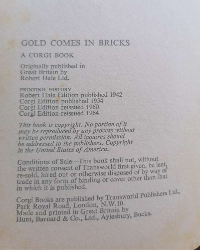 Gold Comes in Bricks by A. A. Fair (Erle Stanley Gardner)