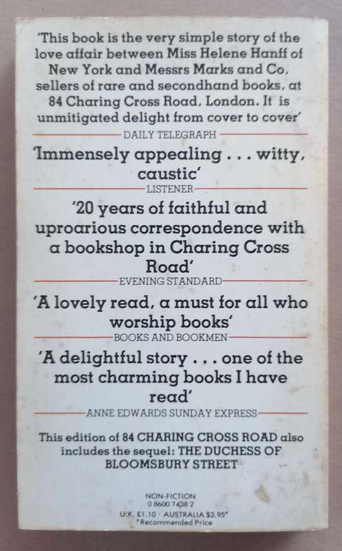 84 Charing Cross Road by Helene Hanff