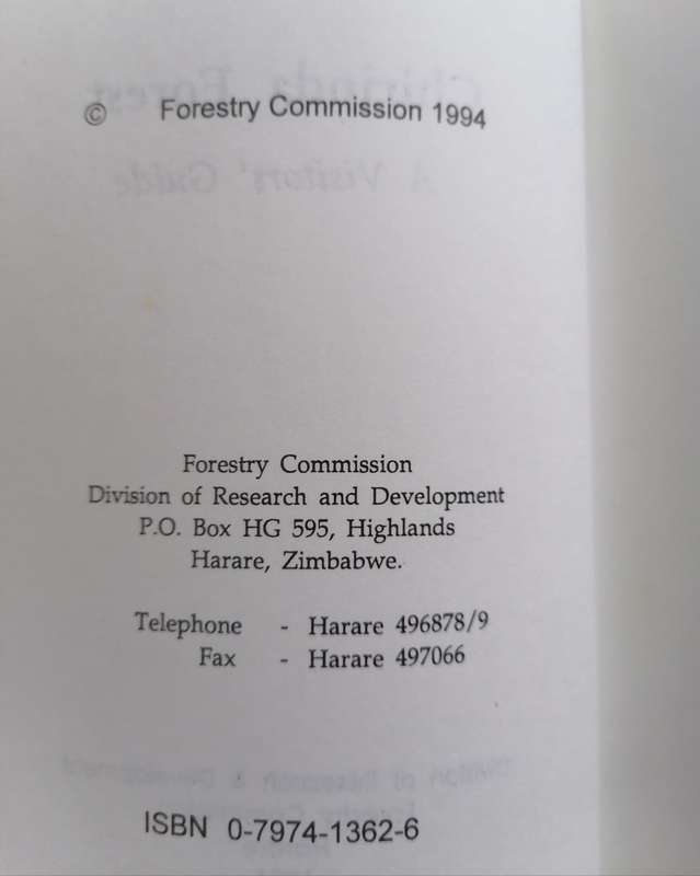 Chirinda Forest - A Visitor's Guide edited by Jonathan Timberlake and Phil Shaw