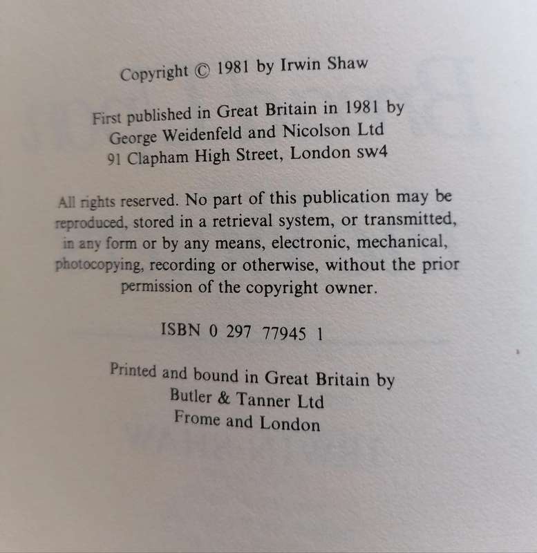 Bread Upon the Waters by Irwin Shaw