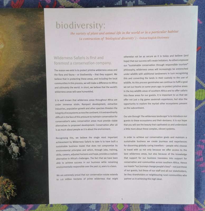 The Wilderness Landscape (Wilderness Safaris)