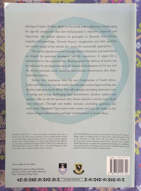 Ideogical Virgins & Other Myths - Six Principles for Legal Revisioning by Fedler and Olckers