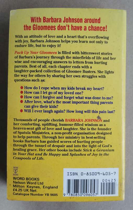 Pick Up Your Gloomees in a Great Big Box by Barbara Johnson