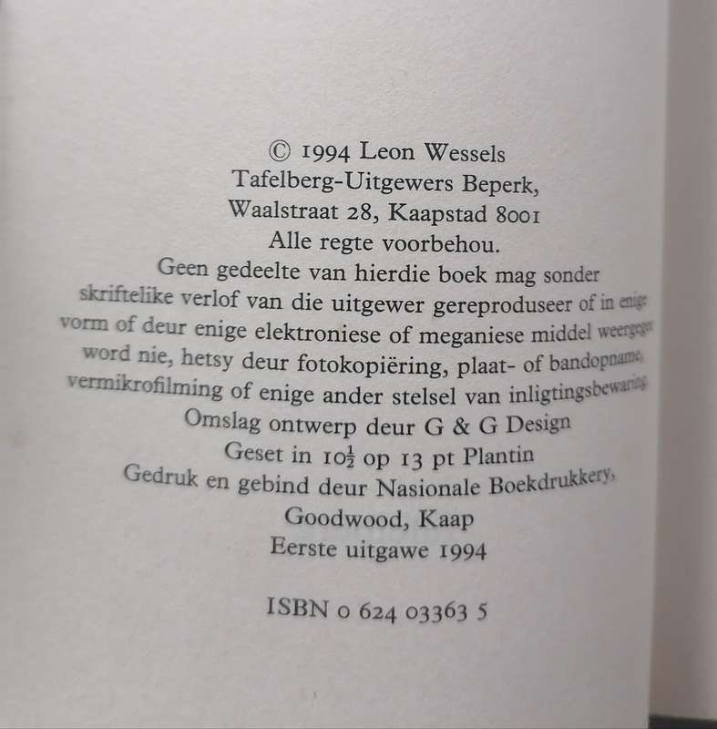 Die Einde van 'n Era - Leon Wessels