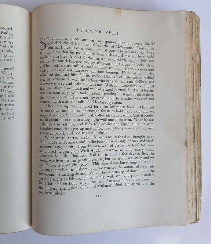 Seven Pillars of Wisdom by T. R. Lawrence 1935