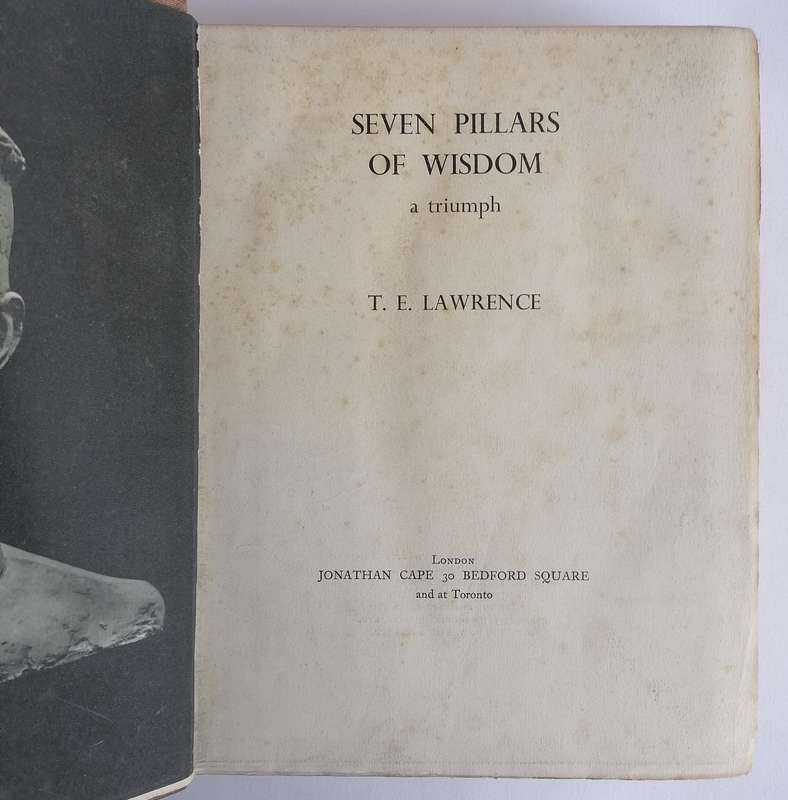 Seven Pillars of Wisdom by T. R. Lawrence 1935