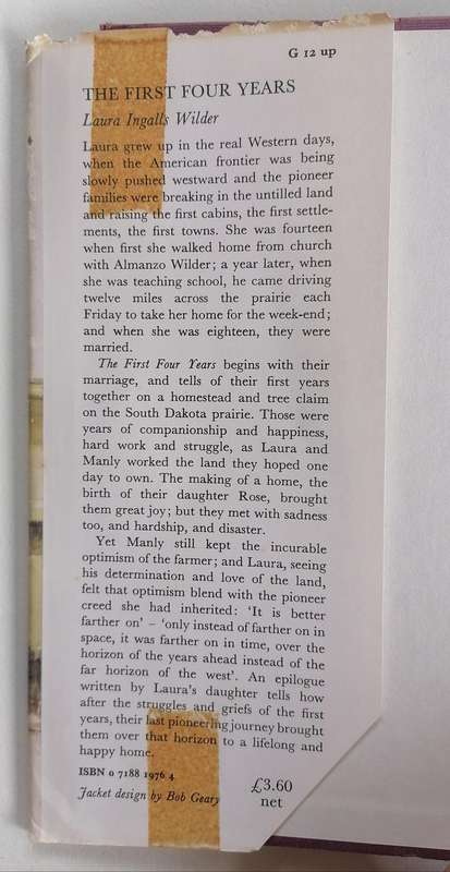 The First Four Years by Laura Ingalls Wilder