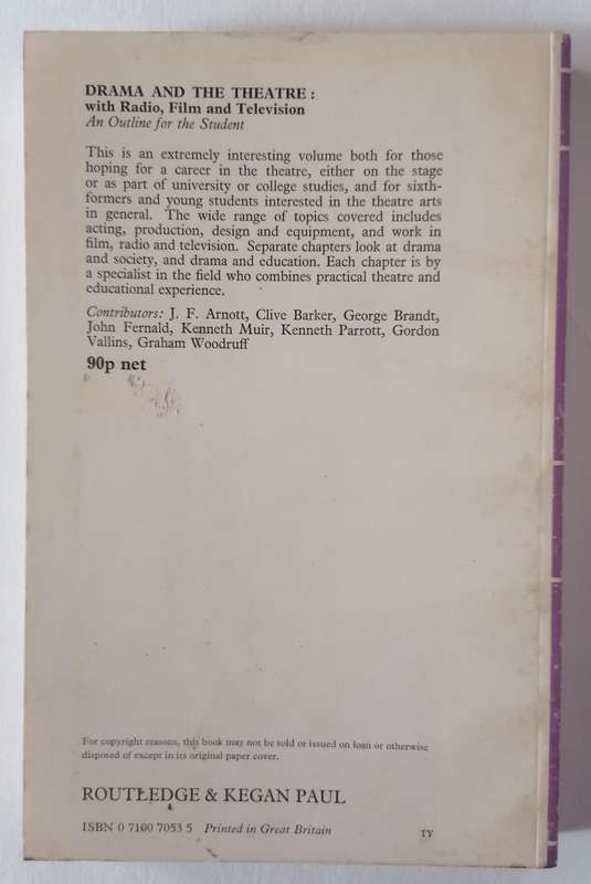 Drama and Theatre edited by John Russell Brown
