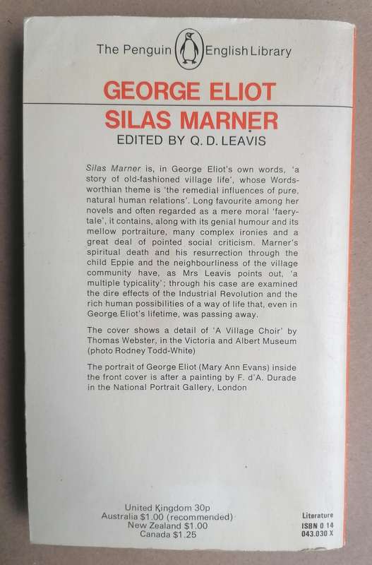 Silas Marner by George Eliot