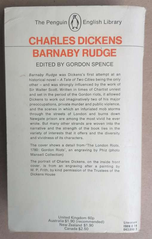 Barnaby Rudge by Charles Dickens