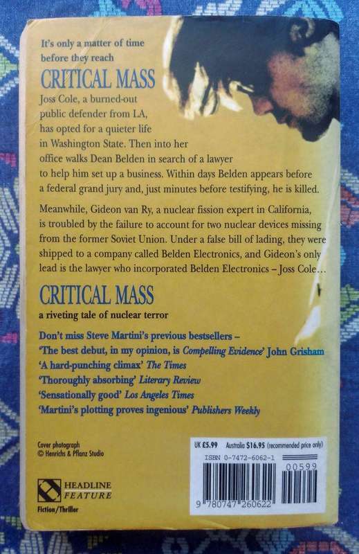 Critical Mass by Steve Martini