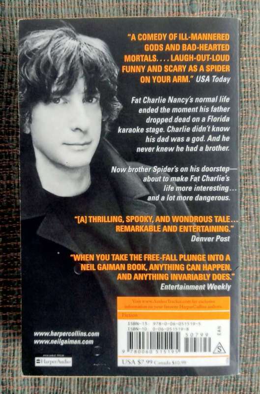Anansi Boys by Neil Gaiman