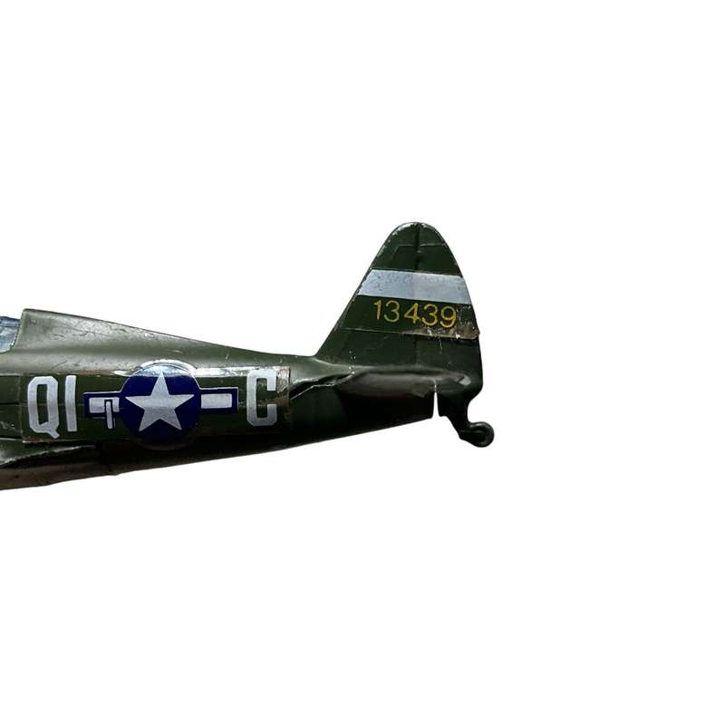 Gorgeous vintage metal toy plane - P-47D Thunderbolt made by Lintoy
