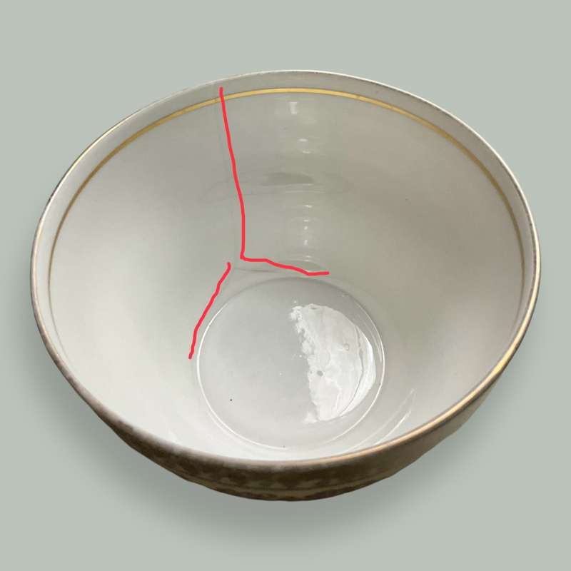 Set of four pretty Windsor Bone China gilded side plates and a sugar bowl (please read)