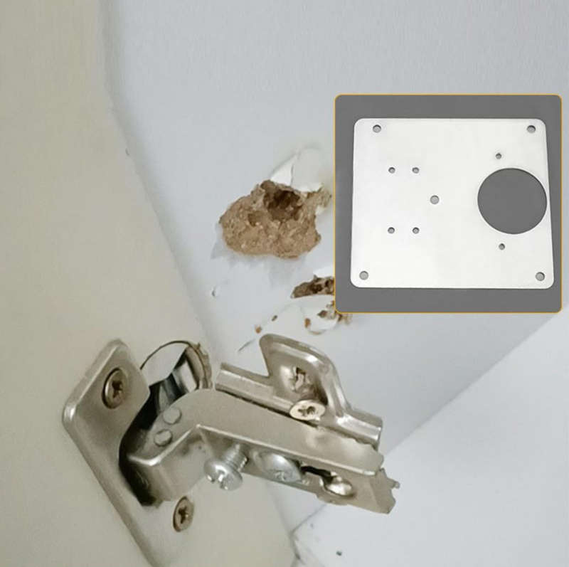 Investify Hinge Repair Plate kit with 6plates and 36 Screws