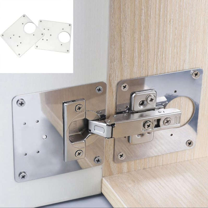 Investify Hinge Repair Plate kit with 6plates and 36 Screws