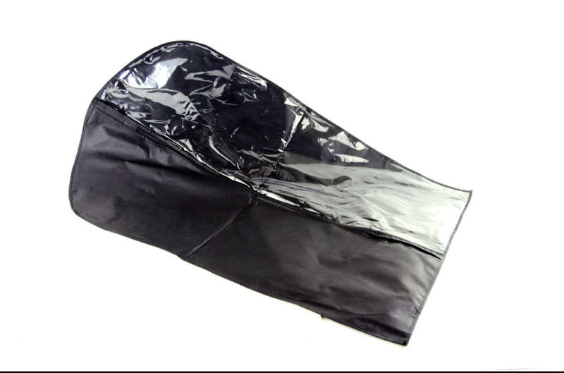 SUIT COVER BLACK WITH TRANSPARENT SIDE 60 X 100CM Bulk Pack of 5