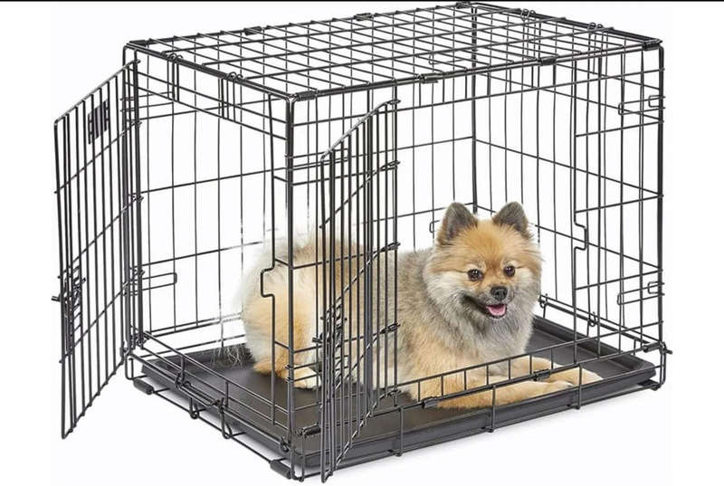Dog Cage foldable with Removable Tray 90cm x 60 cm x 67 cm
