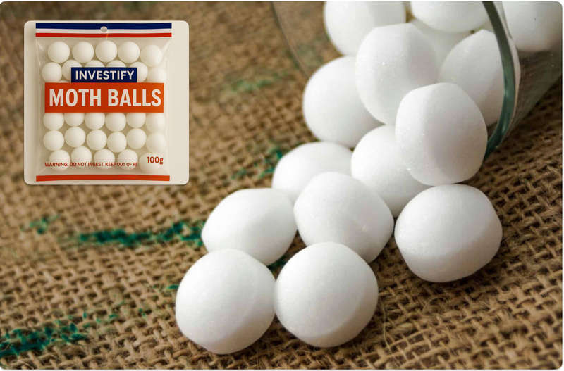 Investify Moth Balls 1kg bag Napthalene Camphor