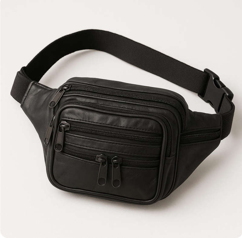 New Leather Sling Moon Bag 7 compartments