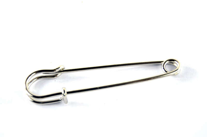 Investify Traditional Shawl and Blanket 6.5 cm Safety Pin pack of 10