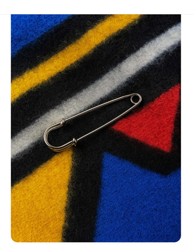Investify Traditional Shawl and Blanket 6.5 cm Safety Pin pack of 10