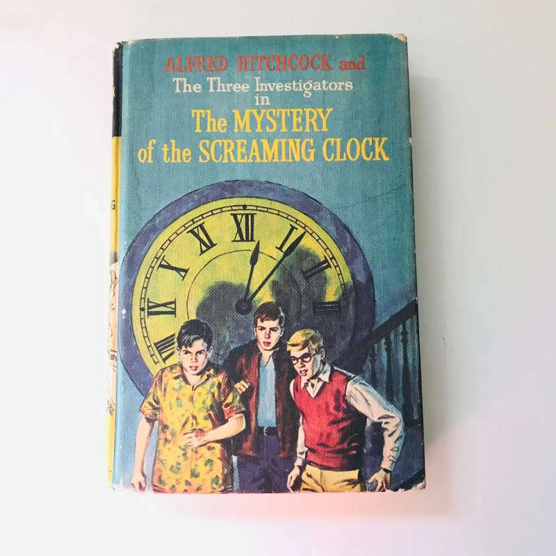 Alfred Hitchcock and the Three Investigators in Mystery of Screaming Clock by Robert Arthur
