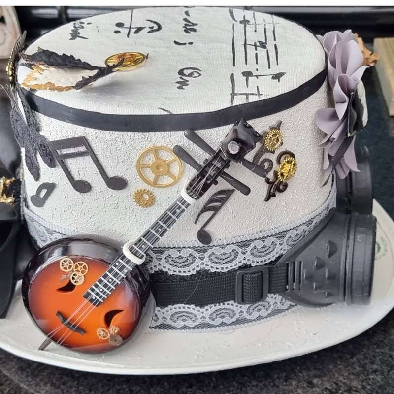 Steampunk hat - The Musician - OOAK