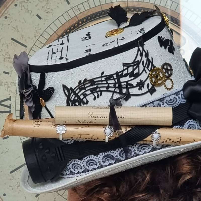 Steampunk hat - The Musician - OOAK