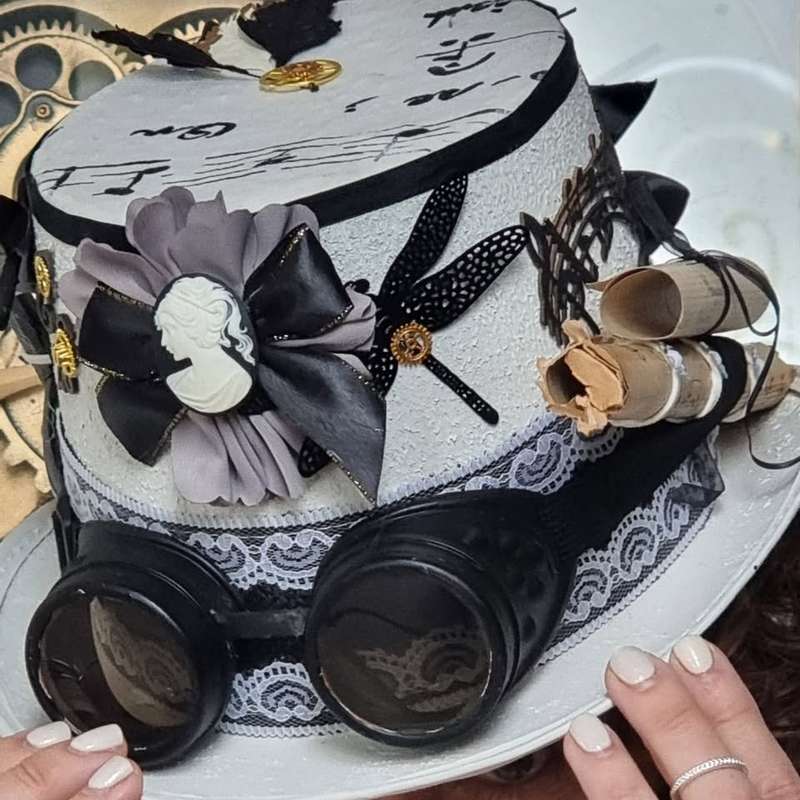 Steampunk hat - The Musician - OOAK